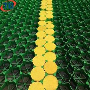Grille de renforcement pour allée en HDPE, stabilisateur de gravier en forme de nid d'abeille pour la plantation d'herbe et la pavage des pelouses - Product Image 1
