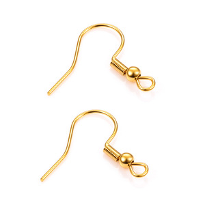 Crochets de boucle d'oreille en acier inoxydable <span class=keywords><strong>plaqué</strong></span> <span class=keywords><strong>or</strong></span> 18 carats sous vide pvd étanches pour la fabrication de <span class=keywords><strong>bijoux</strong></span> bricolage - Product Image 2