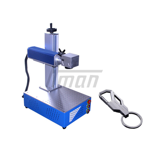 Machine de gravure laser à fibre pour métal, plastique, caoutchouc - Refroidie par air 50W pour marquage de porte-clés, clés USB, ouvre-bouteilles, couverts - Product Image 3