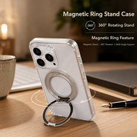 Étui de téléphone personnalisé en TPU+PC magnétique pour la série 17, coque arrière antichoc avec design de couleur unie