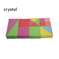 Jouets en briques EVA personnalisés en cristal, fabriqués sur mesure, imprimés en couleur, ensemble de jouets de construction pour enfants, jouets éducatifs