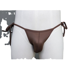 Slip <span class=keywords><strong>de</strong></span> <span class=keywords><strong>bain</strong></span> sexy pour <span class=keywords><strong>homme</strong></span>, taille basse, avec cordon <span class=keywords><strong>de</strong></span> serrage sur les côtés, peut être adapté - Product Image 1