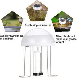 Mini Panel Solar alimentado al aire libre pájaro baño jardín paisaje agua Wiggler prevención Mosquito Auto ondulación agitador - Product Image 5