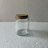 Bocaux à bougies en verre soufflé à la main, vides, en forme de bouteille, de qualité alimentaire, avec couvercles en liège, transparents/ambre/verts, 8 oz, pour DIY Noël, Saint-Valentin, Pâques
