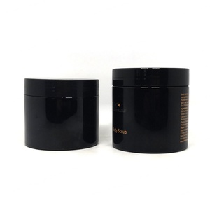 50g 60g 80g 100g Cosmetics Empty Body Skin Balm Wax Container Black <b>Plastic</b> Pet <b>Jars</b> for Hair Pomade Packaging - Product Image 4