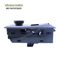 Bouton de réglage du panneau de porte de l'interrupteur de commande de fenêtre principale électrique 7421972423 7423391509 44T404901 pour camion Renault