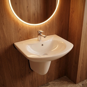 Lavabo mural en <span class=keywords><strong>céramique</strong></span> blanc, gain de place, bonne qualité, <span class=keywords><strong>pas</strong></span> <span class=keywords><strong>cher</strong></span>, personnalisable en usine, fait main - Product Image 6