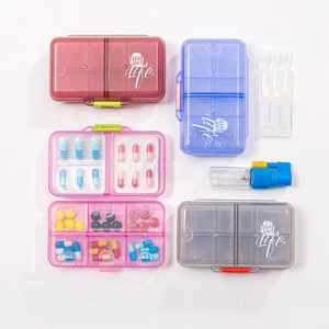 Bán hàng nóng xách tay <span class=keywords><strong>Pill</strong></span> Box với 8 lưới y học lưu trữ Organizer không thấm nước Ergonomic công suất lớn <span class=keywords><strong>Pill</strong></span> Organizer trường hợp - Product Image 6
