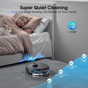 TEENDOW Nouvelle Arrivée Aspirateur Robot 6000 Pa pour Nettoyage de Sols, Balayage et Lavage - Product Image 4