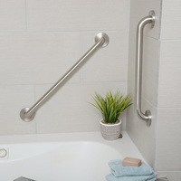 Barres d'appui en acier inoxydable pour poignée de porte de douche et salle de bain