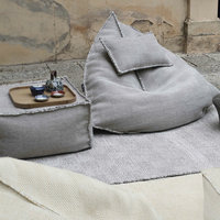 Haut de gamme moderne salon Poufs pouf pouf carré pouf extérieur Pouf canapé-lit chaise longue couverture étanche pour chambre