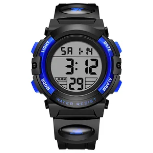 LHOTSE 3030 sport watch for kids Led 7 color backlight Waterproof digital watch for boys wholesale watch supplier