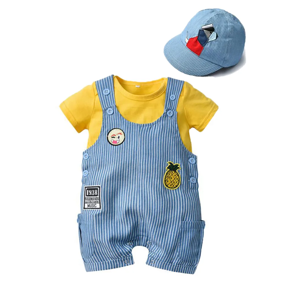 Wholesale Summer Baby Fashion Clothes Online Newborn Baby Clothes Boy Baby Newborn Set Gift