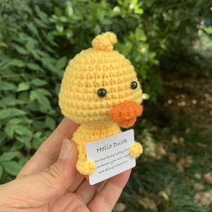 Mini patata positiva divertida, muñeca de punto de 3 pulgadas con tarjeta positiva lindo Hello Duck Regalo de Cumpleaños colgante de pato positivo - Product Image 6
