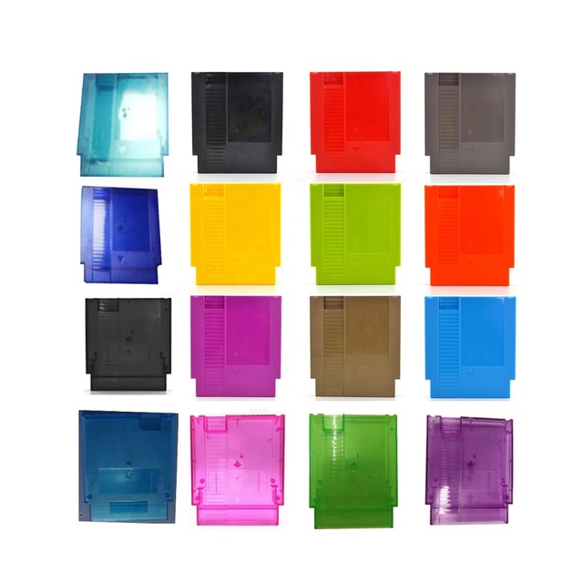 72 Pins Game Cartridge Replacement Plastic Shell for NES Game Card with 3 Screws