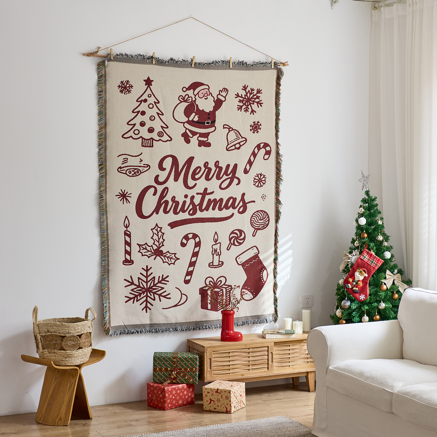 Red Snowflake Christmas