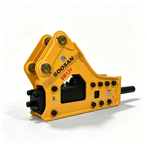 Martillo Hidráulico Lateral SOOSAN SB131 para Excavadoras de 30-38 Toneladas, Demolición de Roca - Product Image 1