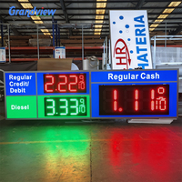 Panneau de prix de gaz d'extérieur 1/2, pour magasin ou station de remplissage essence