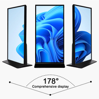 Pantalla LCD Táctil Vertical de 65/75/85 Pulgadas para Publicidad en Interiores, Kiosco de Señalización Digital y Tótem