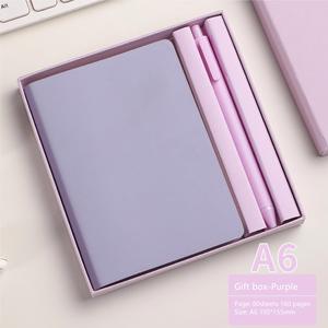 PU Leather <b>Notebook</b> Gift Set with Pen A6 Waterproof Pocket <b>Notebook</b> Lined Blank Grid Paper Customizable Corporate Business Gift - Product Image 5