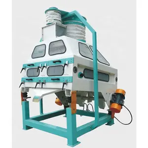 380V vibration layered screening machine suction specific gravity stone remover wheat rice Impurities cleaning equipment
