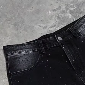 <span class=keywords><strong>Jeans</strong></span> Retro Lavati all'Acido Personalizzati con Stelle per <span class=keywords><strong>Uomo</strong></span>, <span class=keywords><strong>Jeans</strong></span> Super <span class=keywords><strong>Skinny</strong></span> Elasticizzati a <span class=keywords><strong>Vita</strong></span> <span class=keywords><strong>Bassa</strong></span> Y2K Slim Fit - Product Image 4