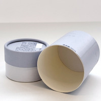 Emballage en tube de papier écologique personnalisé, boîte cylindrique de luxe recyclée pour flacon de parfum en verre, logo personnalisé