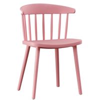Chaise en plastique de style décontracté, design moderne, avec dossier, pour salle à manger intérieure, appartement et terrasse extérieure