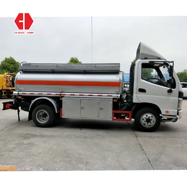 Foton New China Brand Diesel 4X2 Fuel 4000L Tank Truck Caminhao Tanque Camion Citerne