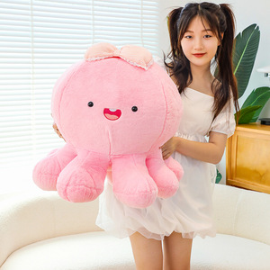 Simpatico e Divertente Peluche a Forma di Polpo, Bambola in Cotone PP, Regalo di Compleanno Emozionante per Bambine - Product Image 4