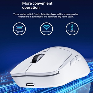 Tri-Mode Wireless Mouse, 2.4G Blue Tooth Wired Three Mode, Multicolor Silent Mice for Laptop Game <b>Office</b> - Product Image 3