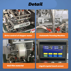 Machine automatique de remplissage et de scellage pour pâte de tomate, machine d'emballage pour petits sachets d'huile, de miel et de sauce chili - Product Image 4