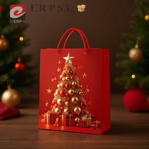 Sac cadeau de Noël estampé à l'or 4159, petite taille - Product Image 3