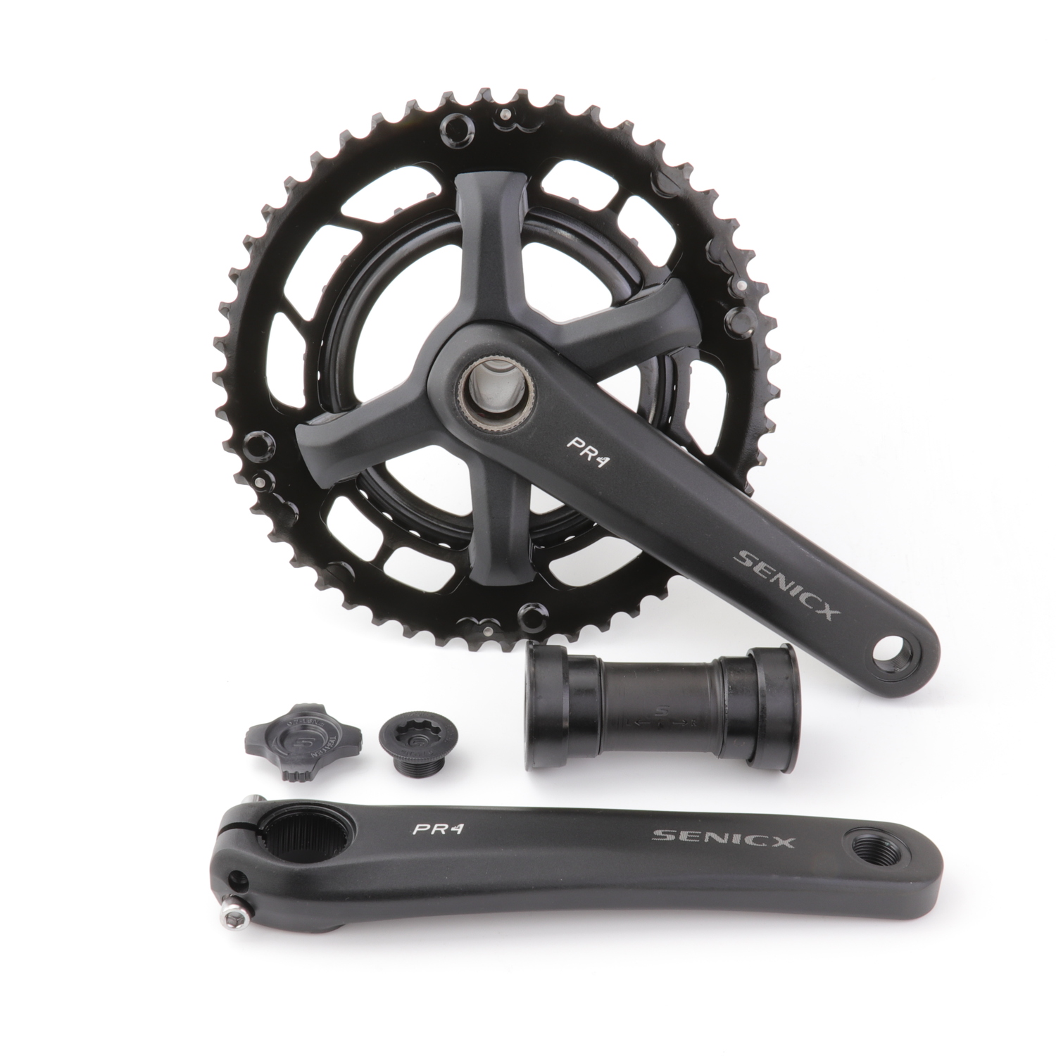 SENICX ロードバイク自転車クランクセット FC-PR4-A1 50/34T 165/170