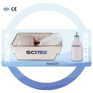 Cage à souris personnalisable SCITEK avec couvercle de boîte à cage en PC PP et bouteille d'eau pour laboratoire - Product Image 6