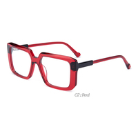 Shenzhen haute qualité unisexe assortiment de stratification acétate cellulose feuille lunettes noir vert à la mode lunettes colorées