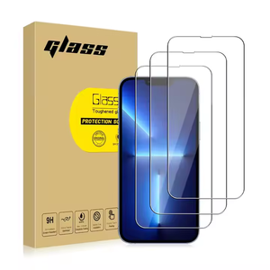 3PCS Verre trempé transparent pour iPhone 11 12 13 Pro XR X XS Max HD Protecteur d'écran pour <span class=keywords><strong>IPhone7</strong></span> 8 <span class=keywords><strong>Plus</strong></span> 14 15 16E 17 Pro Max Verre - Product Image 1