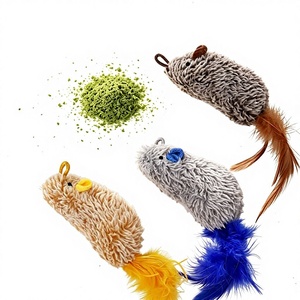 Juguetes <span class=keywords><strong>de</strong></span> Ratón <span class=keywords><strong>de</strong></span> Peluche con Catnip para <span class=keywords><strong>Gatos</strong></span>, con Cola <span class=keywords><strong>de</strong></span> Plumas, Juguetes Interactivos para Masticar para Gatitos, Juguetes Rellenos <span class=keywords><strong>de</strong></span> Catnip para <span class=keywords><strong>Gatos</strong></span> - Product Image 4