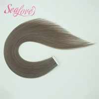 Extensions de cheveux humains en gros, double trame, à bandes adhésives, couleur Balayage, ondulation Water Wave, extensions régulières à bandes adhésives