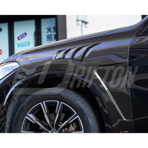 Guardabarros delanteros de fibra de carbono seco ventilado para BMW X5 G05 LCI 2019-On - Product Image 3