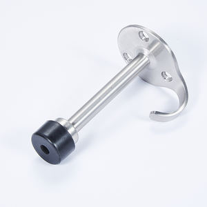 Tope de puerta de sombra en T, soporte de puerta de níquel manchado de acero inoxidable, punta de goma con Protector de puerta de amortiguación de sonido, <span class=keywords><strong>muebles</strong></span> de cocina - Product Image 4