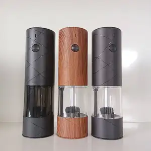 USB Rechargeable One-button Automatic Spice Pepper Mill Electric Salt And Pepper Grinder Set