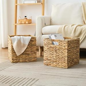 Cesta de Almacenamiento Tejida a Mano, 100% Algodón Ecológico, Diseño Moderno y Personalizado, con Asas, Multiusos, para Ropa, Lavandería y Alimentos - Product Image 3