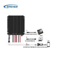 Epever IP68 étanche Tracer7810CPN RS485 Communication MPPT Colar Contrôleur de charge 30A 12/24V Auto avec bluetooth
