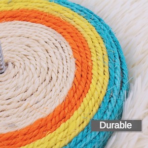 Hot Wool Pet Cat Toy Spring Mouse Cat Scratch Board con Sisal Paw Plate Feline Teaser - Product Image 5