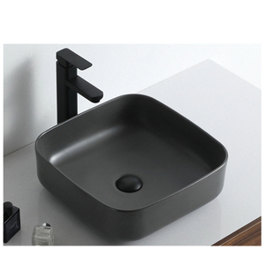 Fabricant Bathfriend, prix avantageux, lavabo rond compact en céramique <span class=keywords><strong>pour</strong></span> salle de bain, couleur noire, lavabo <span class=keywords><strong>pour</strong></span> shampoing - Product Image 6