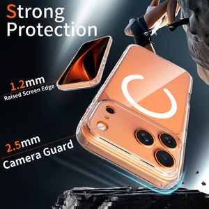 1.5mm Thin Clear Transparent Anti-scratch Mobile Phone Case for iPhone 18 17 Pro Max Individual Buttons Lens Protection - Product Image 5