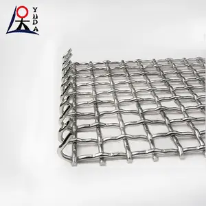 Crusher crimped wire mesh crimped mesh lock crimped vibrating woven wire net screen