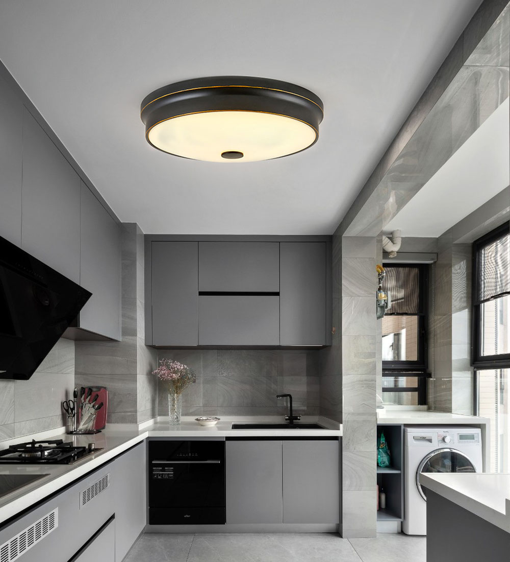 Contemporary Nordic Ceiling Light Iron Round Flush Mount Ceiling Lighting Elegant Modern Led Ceiling Lamp For Living Room