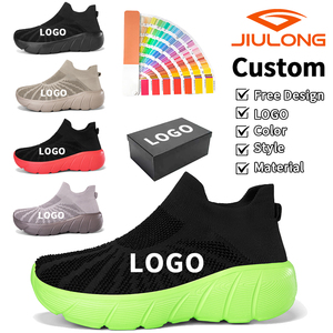 Кроссовки JiuLong высокого качества для мужчин, оптовая продажа, с возможностью нанесения логотипа, для ходьбы, с амортизацией, для бега, массивные кроссовки от производителя - Product Image 1